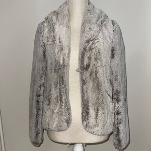 RARE burning torch fur cardigan